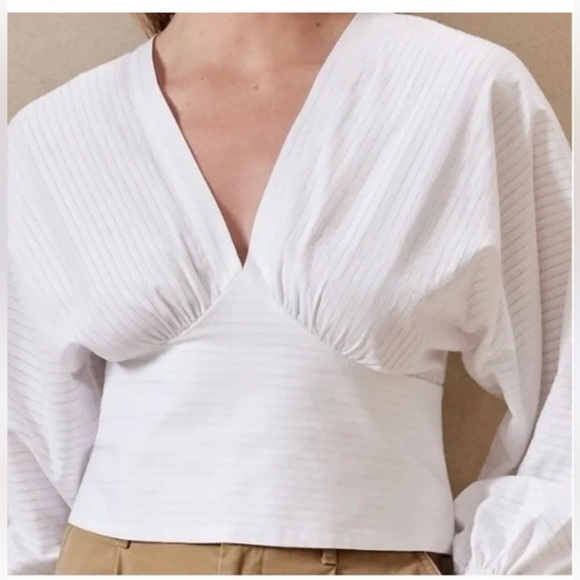 Banana Republic white full sleeve Blouse 12 - Picture 2 of 12
